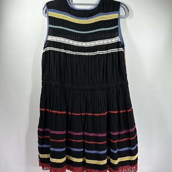 Anthropologie Carolina K Esmeralda Crochet Black Mini Dress, XSP - Picture 6 of 10